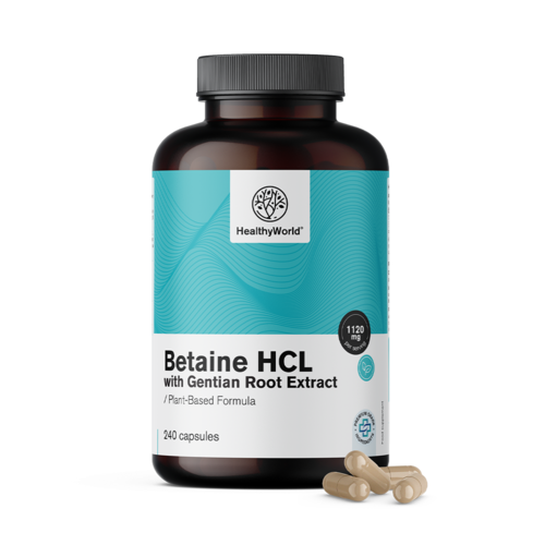 Бетаин HCL 1120 мг, 240 капсули
