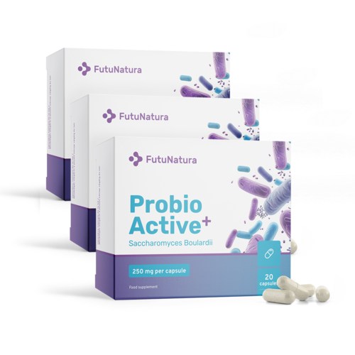 3x Probio Active PLUS - Saccharomyces boulardii 250 мг, общо 60 капсули
