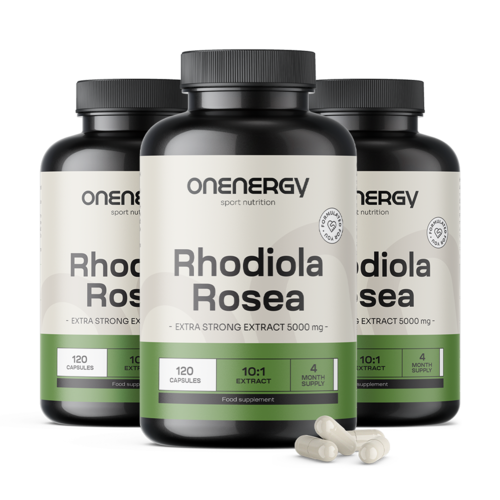 3x Розов златовръх (Rhodiola) 5000 мг - екстракт, общо 360 капсули