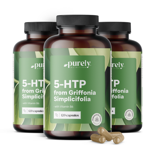 3x 5-HTP 150 мг - Грифония симплицифолия, общо 360 капсули