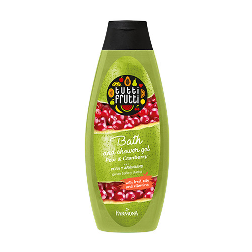 Гел за душ и вана - круша & червена боровинка, 425 мл