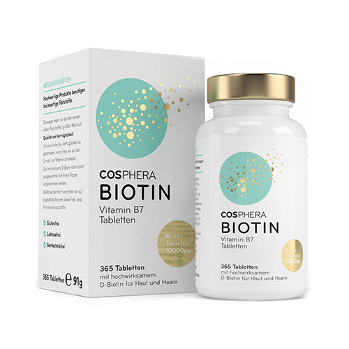 Biotin 10000 µg, 365 tablet