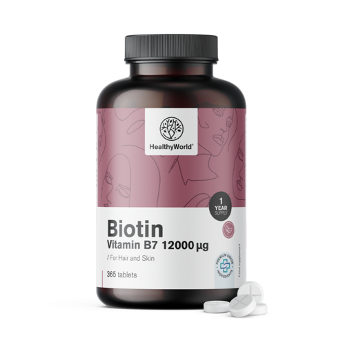 Biotin 12000 µg, 365 tablet