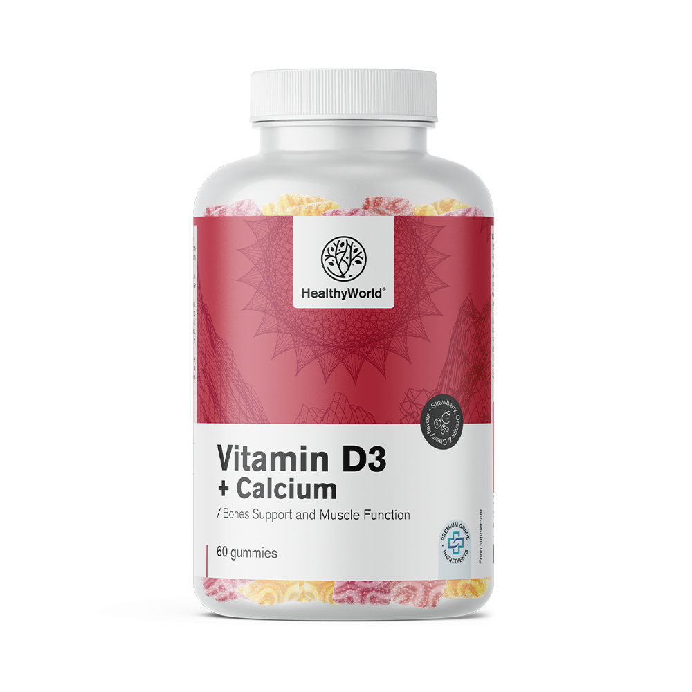 Vitamin D3 + Kalcium v želé bonbonech