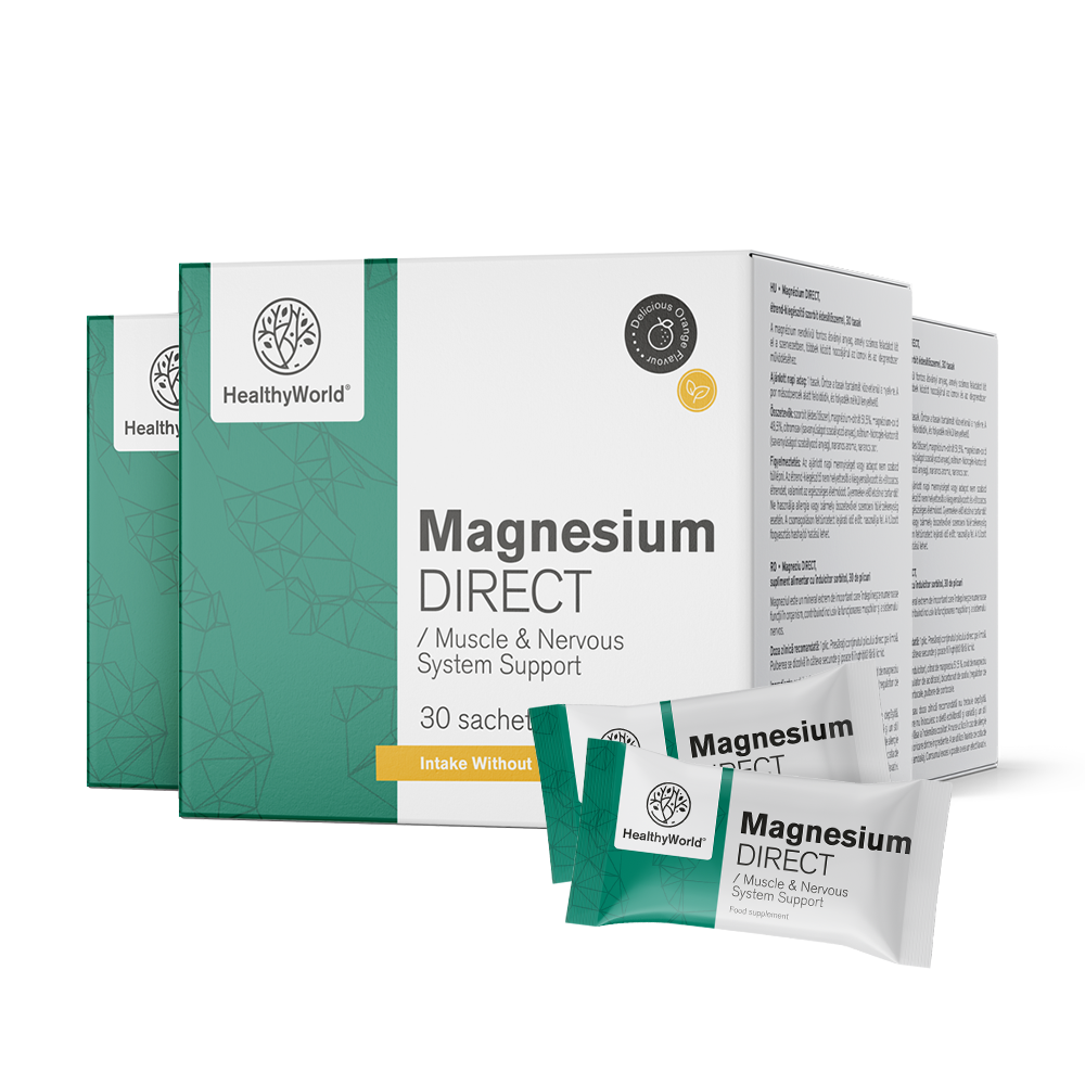Magnezij DIRECT 400 mg z aromo pomaranče