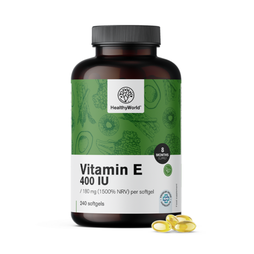 Vitamín E 400 m.j., 240 měkkých kapslí