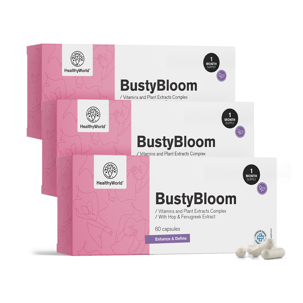 BustyBloom – kompleks vitaminov in rastlinskih izvlečkov