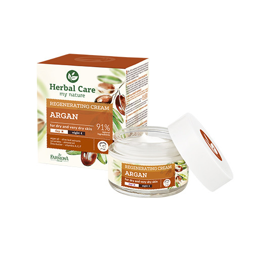 Regenerační krém na obličej s arganem, 50 ml