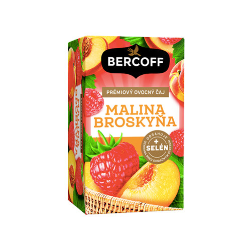 Ovocný čaj - malina, broskev a selen, 16 x 2 g