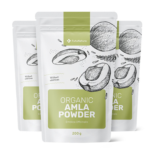 3x BIO Amla v prášku, dohromady 600 g