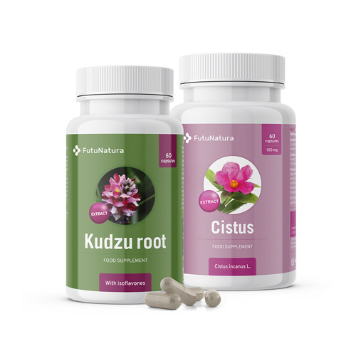 Dejte sbohem zlozvykům: Kudzu Root + Cist, sada