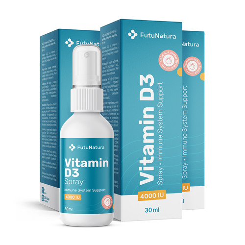 3x Vitamín D3 4000 m.j. – sprej, dohromady 90 ml