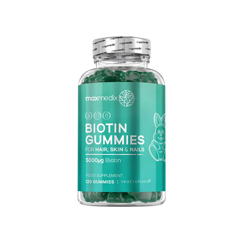 Biotin komplex – na kůži a vlasy, 120 gumových bonbonů
