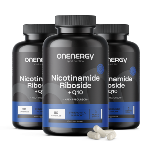 3x Nikotinamid ribosid + Q10, dohromady 270 kapslí