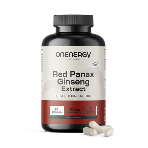 Červený ženšen (Red Panax Ginseng) – výtažek, 90 kapslí