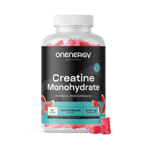 Kreatin monohydrát 3000 mg – meloun, 90 gumových bonbonů