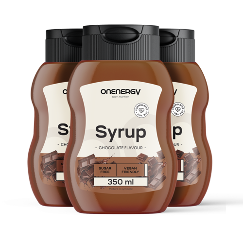3x Sirup se sladidlem – čokoláda, dohromady 1050 ml