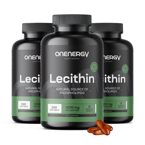 3x Lecitin 1200 mg, dohromady 720 měkkých kapslí