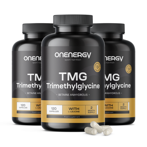 3x TMG – Trimethylglycin, dohromady 360 kapslí