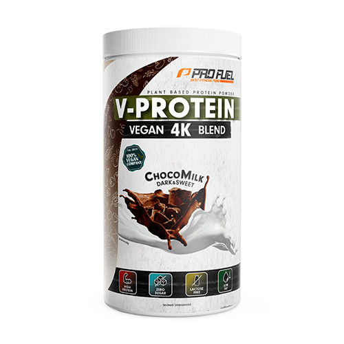 V-Protein 4K veganský protein – čokoládové mléko, 750 g