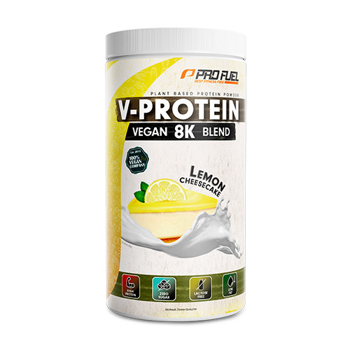 V-Protein 8K veganský protein – citronový cheesecake , 750 g