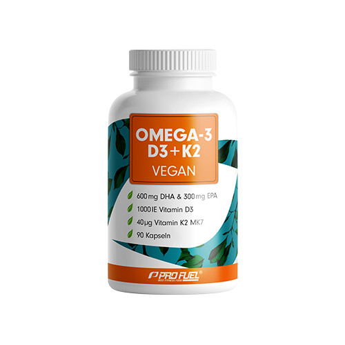 Veganské OMEGA-3 + D3 + K2, 90 kapslí