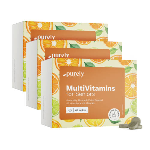 3x Multivitamíny pro seniory, dohromady 180 tablet