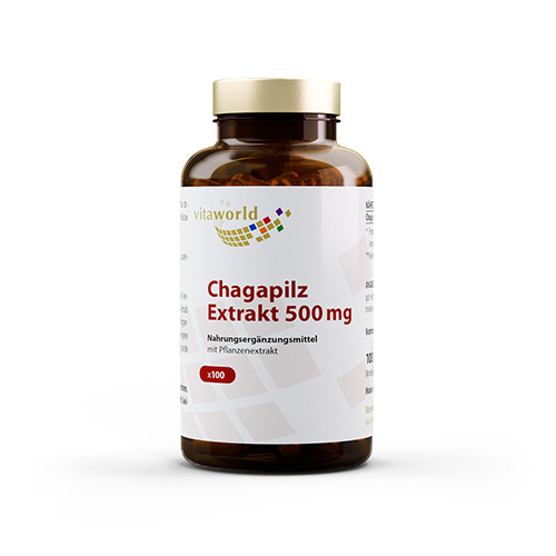 Chaga - výtažek, 100 kapslí