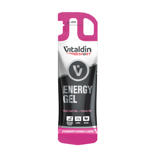 Energetický gel bez kofeinu - jahoda & banán, 40 g