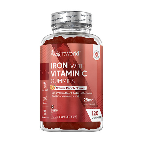 Železo s vitamínem C, 120 gumových bonbonů