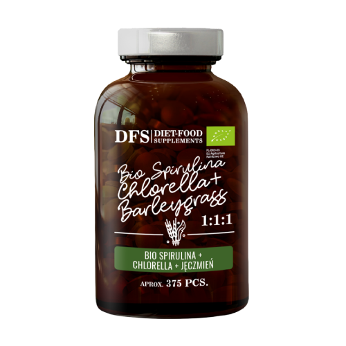 BIO Spirulina + Chlorella + Gerstengras, 375 Tabletten