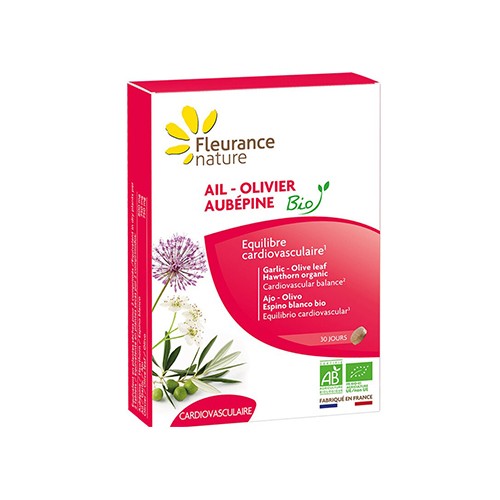 BIO Knoblauch + Olivenblätter + Weißdorn, 60 Tabletten
