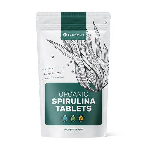 BIO Spirulina 400 mg - Verdauung und Energie, 375 Tabletten