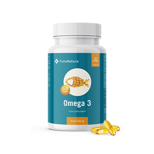 Omega-3 1000 mg - Blutkreislauf, 150 Weichkapseln