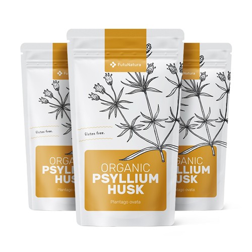3x BIO Psyllium - indische Flohsamen - Flohsamenschalen, zusammen 600 g