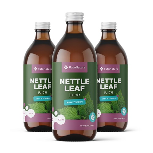 3x Saft aus Brennnesselblättern, zusammen 1500 ml