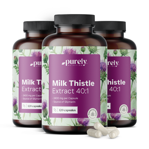 3x Mariendistel 40:1 2400 mg, zusammen 360 Kapseln