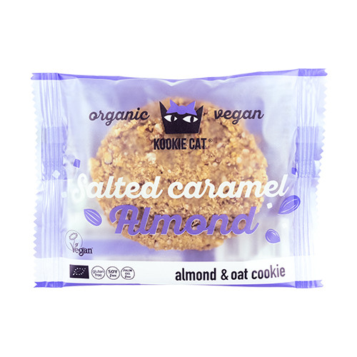 BIO Kookie Cat galleta - caramelo salado y almendras, 50 g