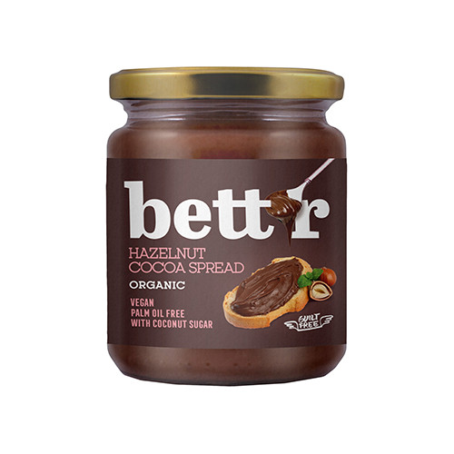 Crema de chocolate y avellanas BIO, 250 g