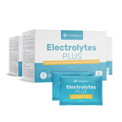3x Electrolitos – polvo para la preparación de bebidas, en total 60 sobres