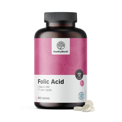 Ácido fólico 400 µg, 400 comprimidos 