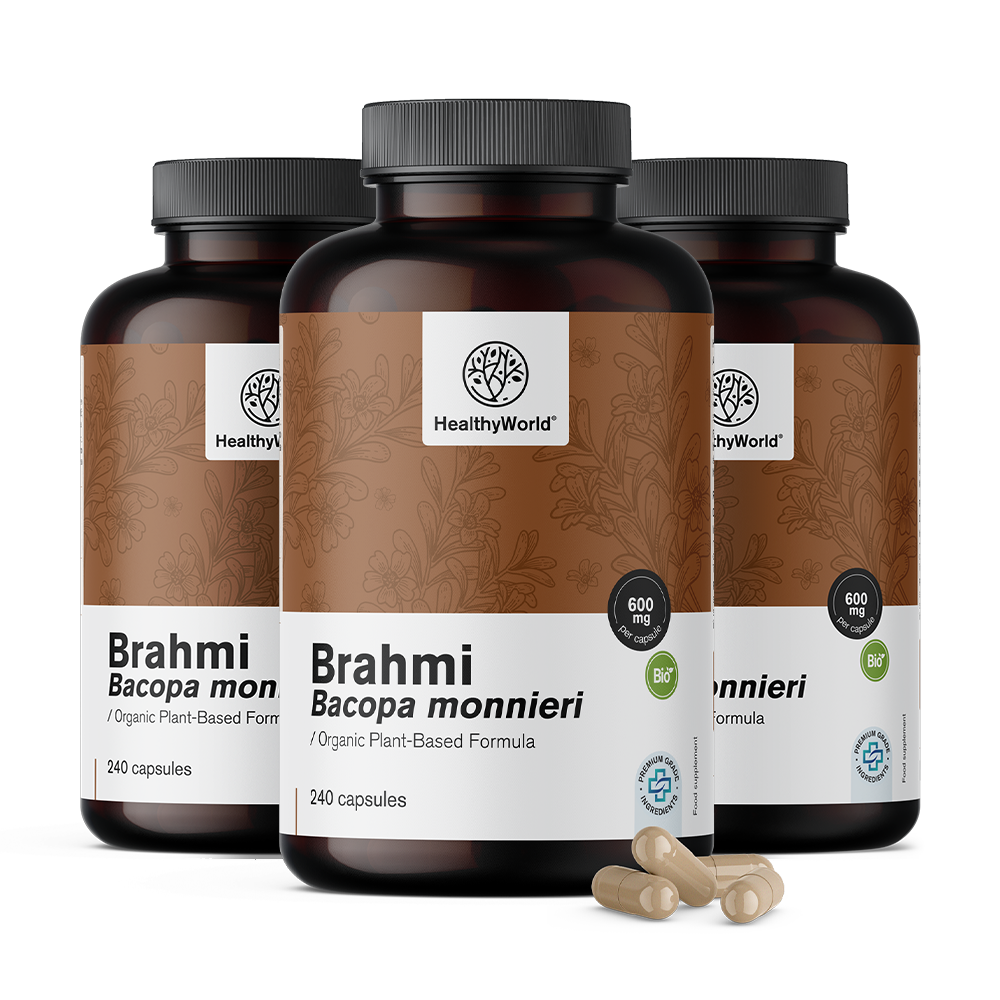 Brahmi 600 mg v kapsulah