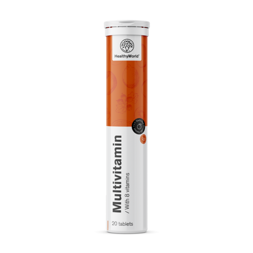 Multivitaminas – comprimidos efervescentes, 20 comprimidos efervescentes
