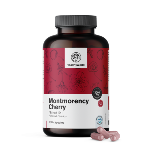 Cereza Montmorency 3000 mg, 180 cápsulas