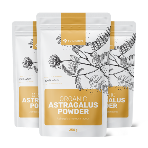 3x BIO Astragalus en polvo, en total 750 g