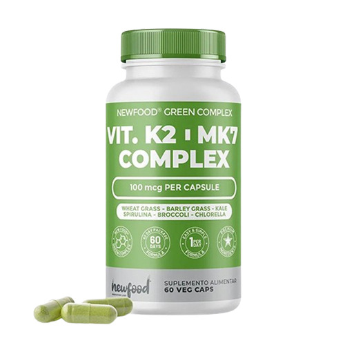 Complejo de vitamina K2 MK-7, 60 cápsulas