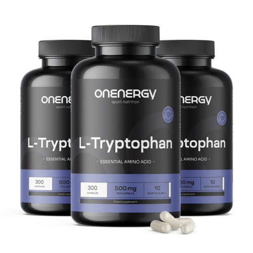 3x L-triptófano 500 mg, en total 900 cápsulas