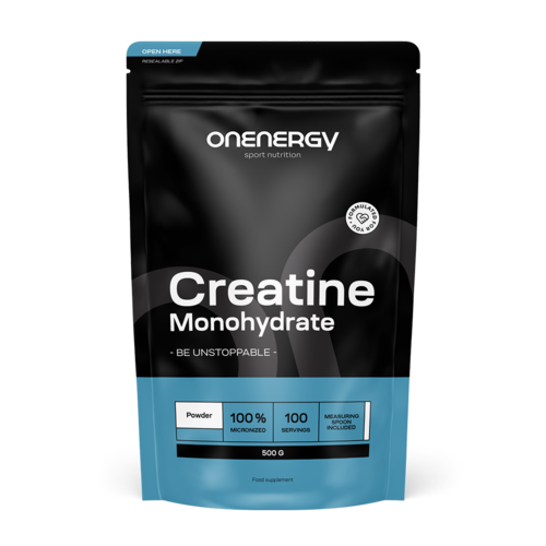 100% Monohidrato de creatina en polvo, 500 g