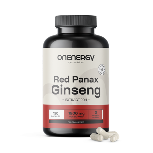 Red Panax Ginseng - Extracto de ginseng rojo 1200 mg, 120 cápsulas