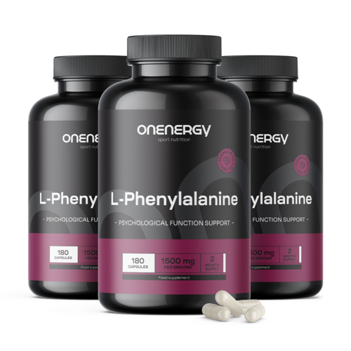 3x L-fenilalanina 1500 mg, en total 540 cápsulas